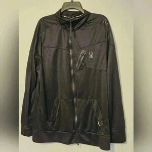 Spyder Active Pro Web Full Zip Nylon Jacket Black XL Long Sleeve